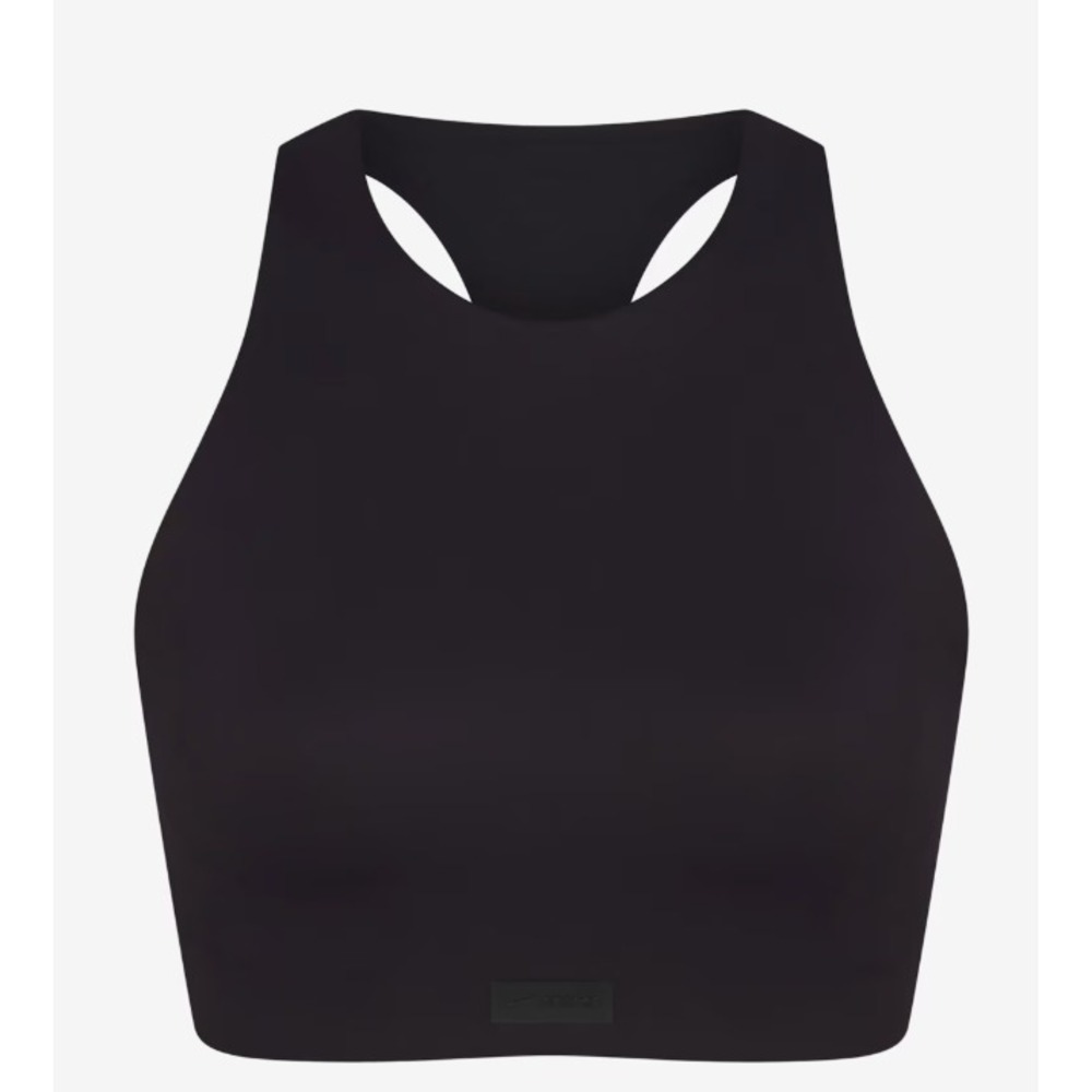 Skims Matte High Neck Bra BR-SPT-2727 Obsidian 34D